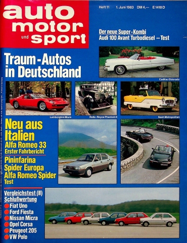 Deckblatt Auto Motor und Sport (11/1983)